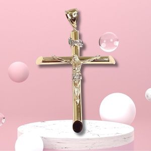 24 hrs SALE ONLY - 14K GOLD Filled Men’s Gold Cross, 14K Gold Filled Large